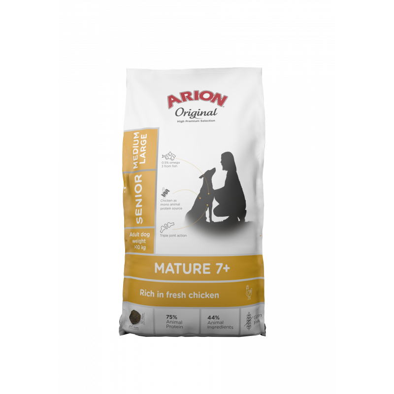 Arion Original SENIOR Medium/Large MATURE 7 + Chicken - Pack de 2X14 Kg