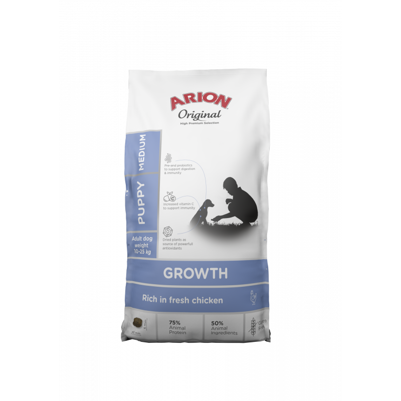 Arion Original - PUPPY Medium GROWTH Chicken - Pack de 2X12 KG