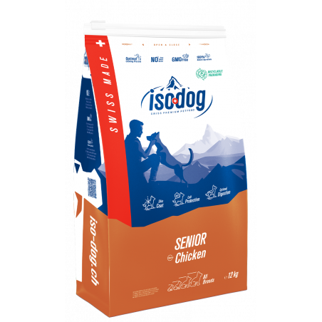 Iso-dog  - SENIOR Medium / Large CHICKEN - Pack de 2X12 KG