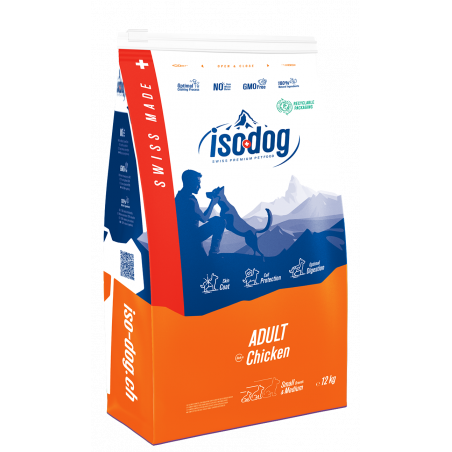 Iso-dog  - ADULT Medium CHICKEN - Pack de 2X12 KG
