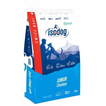 Iso-dog  - JUNIOR Medium CHICKEN - Pack de 2X12 KG