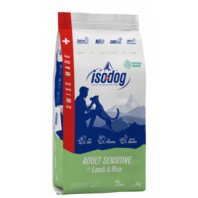 Iso-dog - ADULT Mini SENSITIVE Lamb & Rice - Pack de 2X3 KG