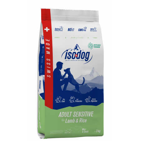 Iso-dog - ADULT Mini SENSITIVE Lamb & Rice - Pack de 2X3 KG